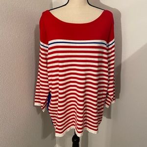 Red Striped Top